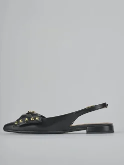 Ballerine tacco 2cm pelle nero