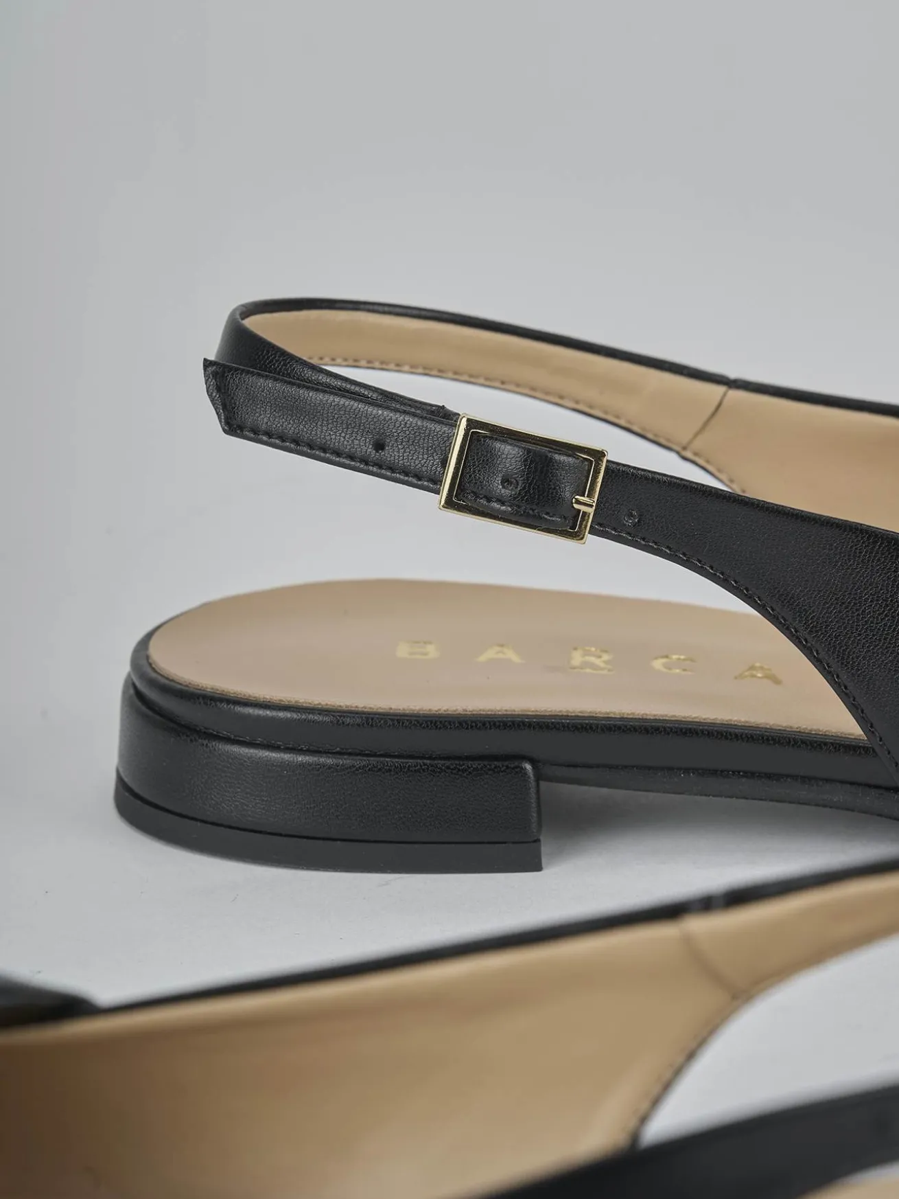 Ballerine tacco 2cm pelle nero