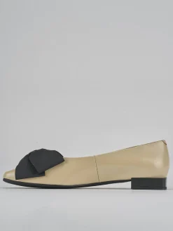 Ballerine tacco 1cm pelle beige