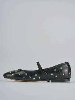 Ballerine tacco 1cm pelle nero