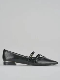 Ballerine tacco 1cm pelle nero
