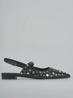 Ballerine tacco 1cm pelle nero