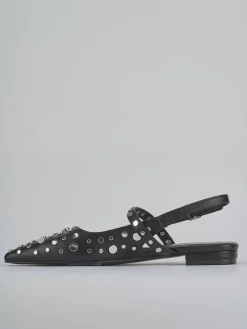 Ballerine tacco 1cm pelle nero