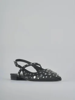 Ballerine tacco 1cm pelle nero