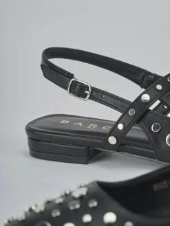 Ballerine tacco 1cm pelle nero