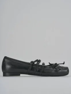 Ballerine tacco 1cm pelle nero