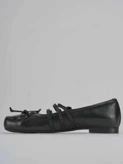 Ballerine tacco 1cm pelle nero