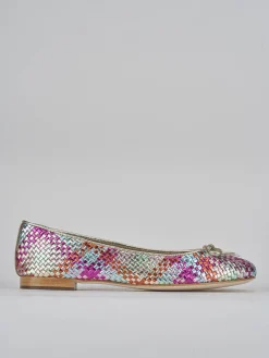 Ballerine tacco 1cm pelle multicolor