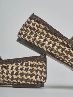 Ballerine tacco 1cm pelle testa