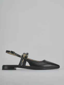 Ballerine tacco 2cm pelle nero
