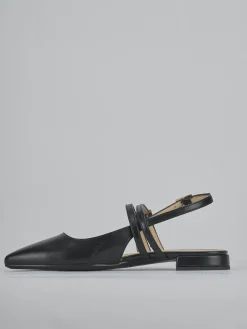 Ballerine tacco 2cm pelle nero