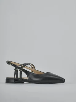 Ballerine tacco 2cm pelle nero