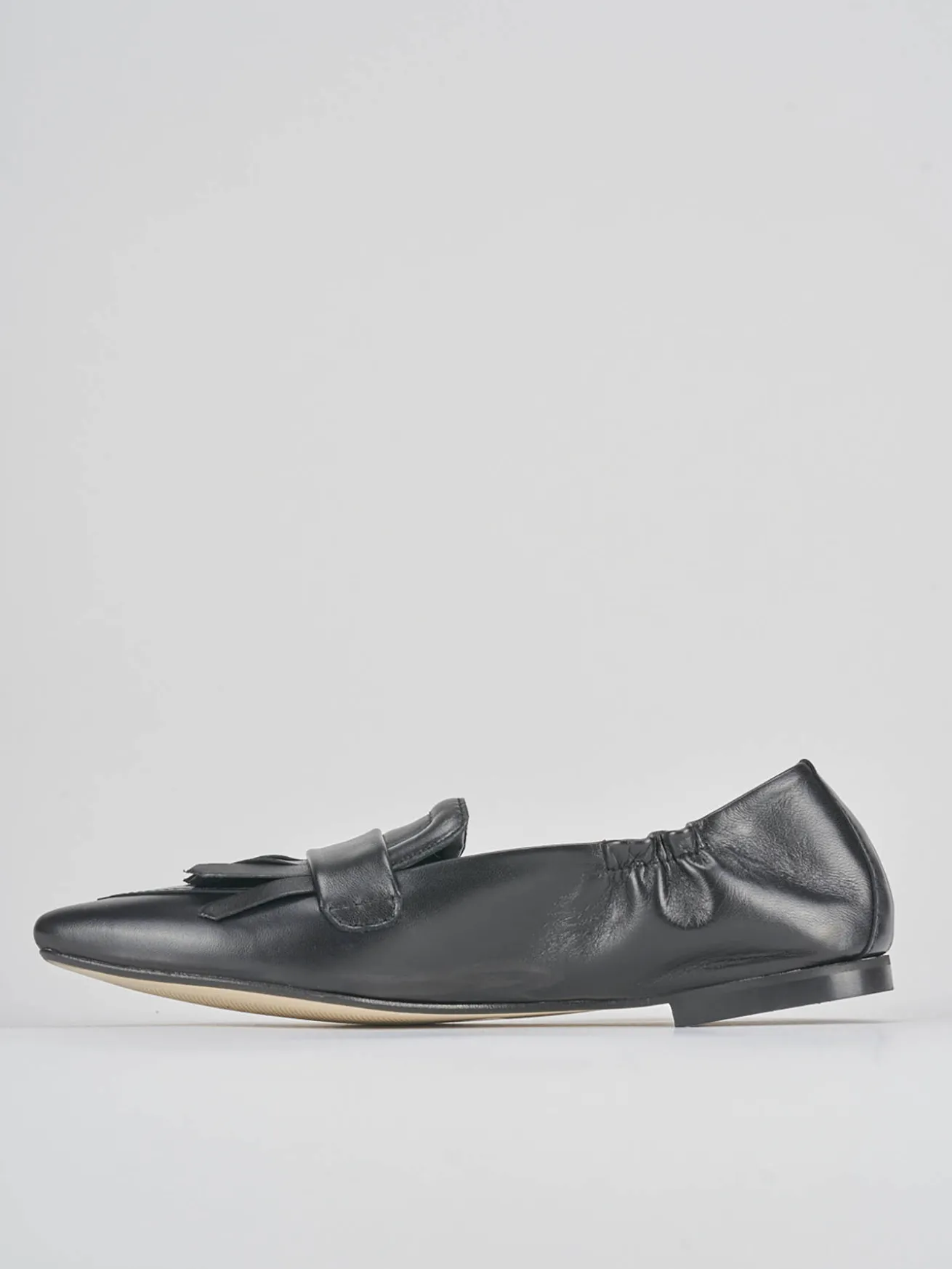Ballerine tacco 1cm pelle nero