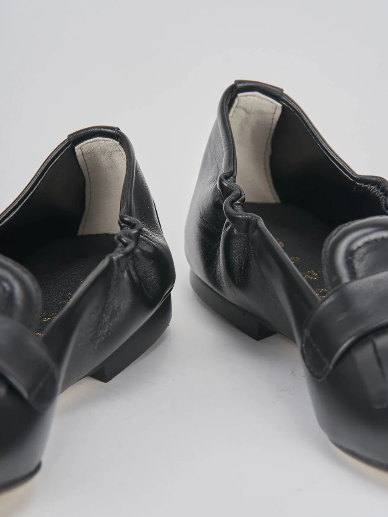 Ballerine tacco 1cm pelle nero