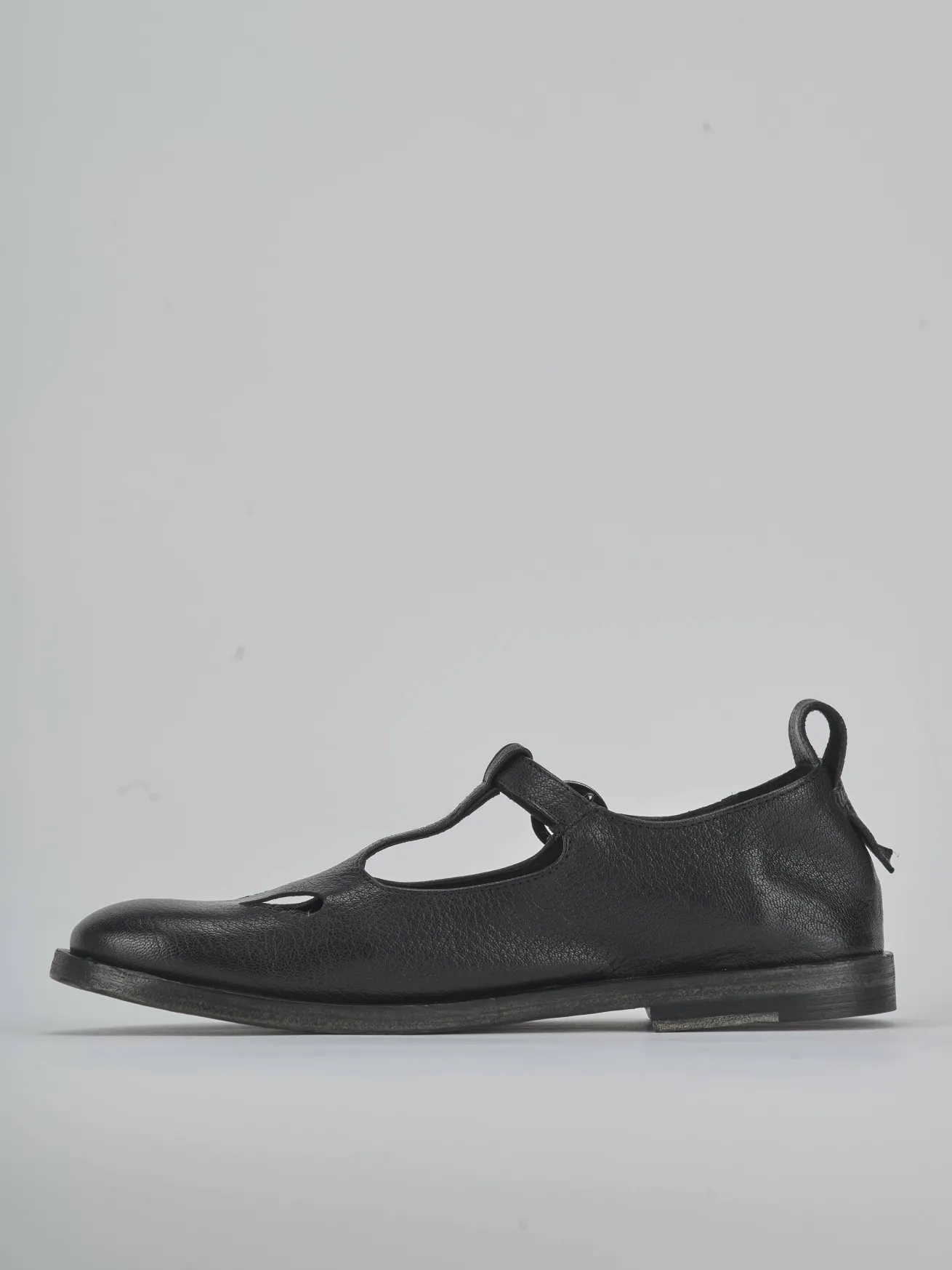 Ballerine tacco 1cm pelle nero
