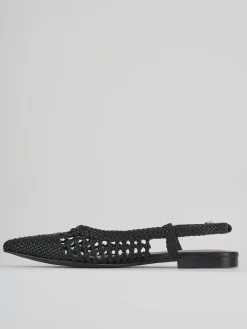 Ballerine tacco 1cm pelle nero