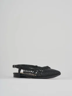 Ballerine tacco 1cm pelle nero