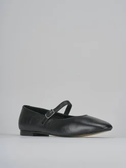 Ballerine tacco 1cm pelle nero