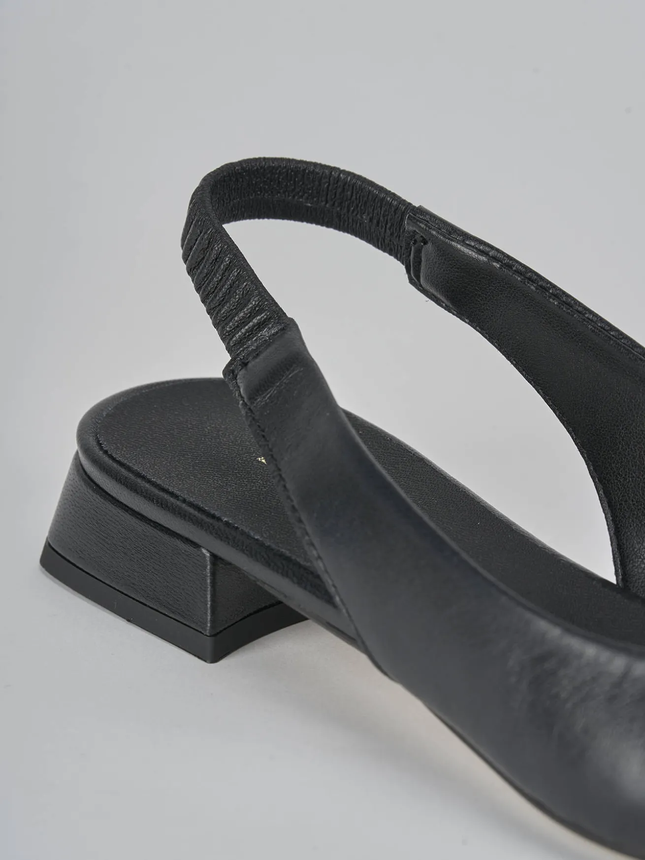 Ballerine tacco 1cm pelle nero