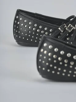 Ballerine tacco 1cm pelle nero