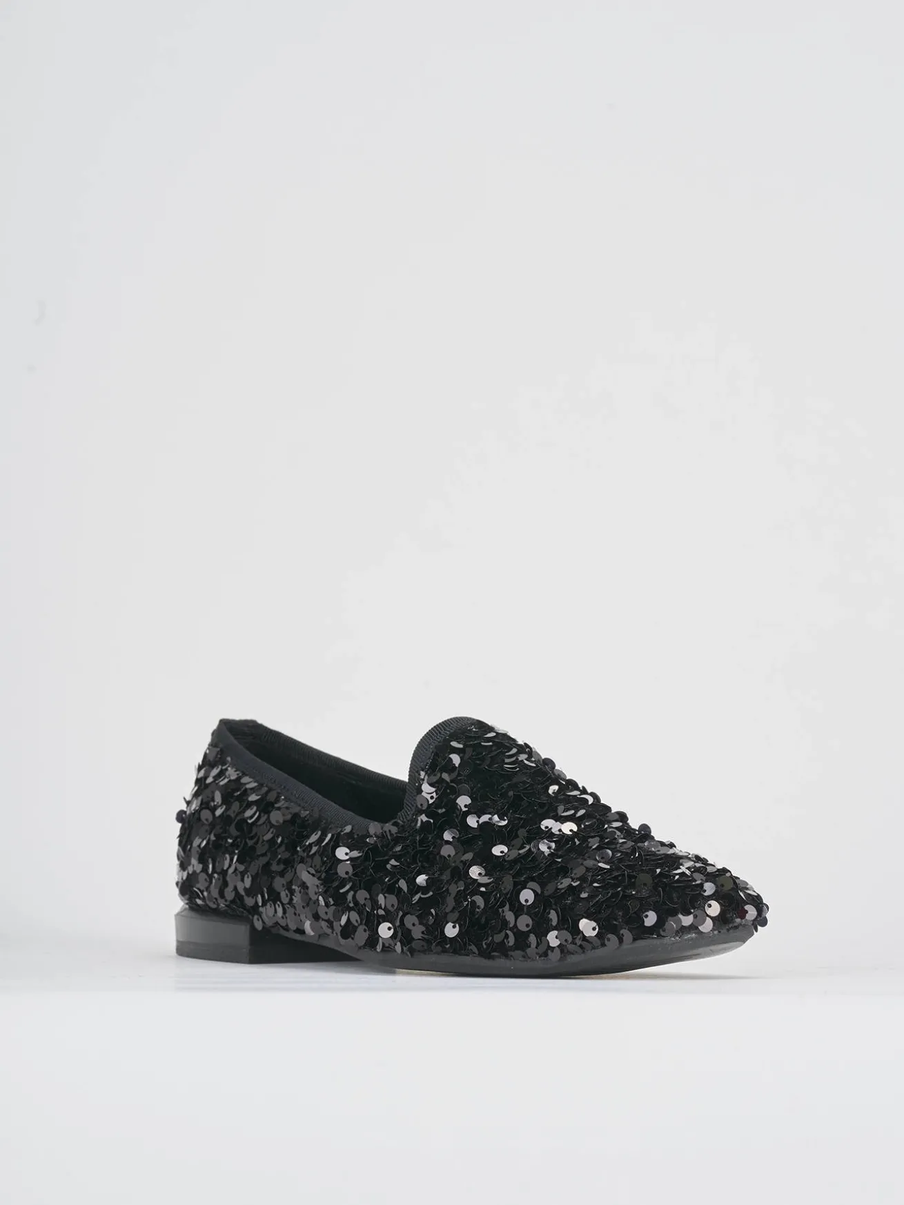 Ballerine tacco 1cm pelle nero