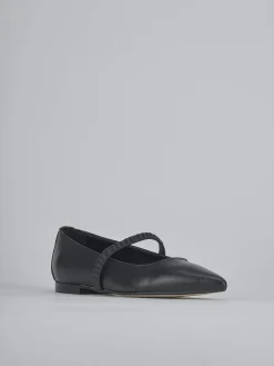 Ballerine tacco 1cm pelle nero