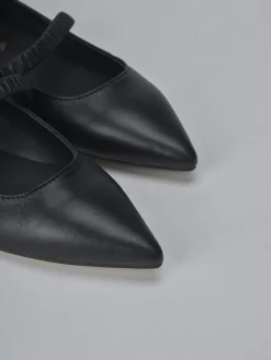 Ballerine tacco 1cm pelle nero