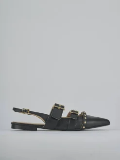 Ballerine tacco 1cm pelle nero