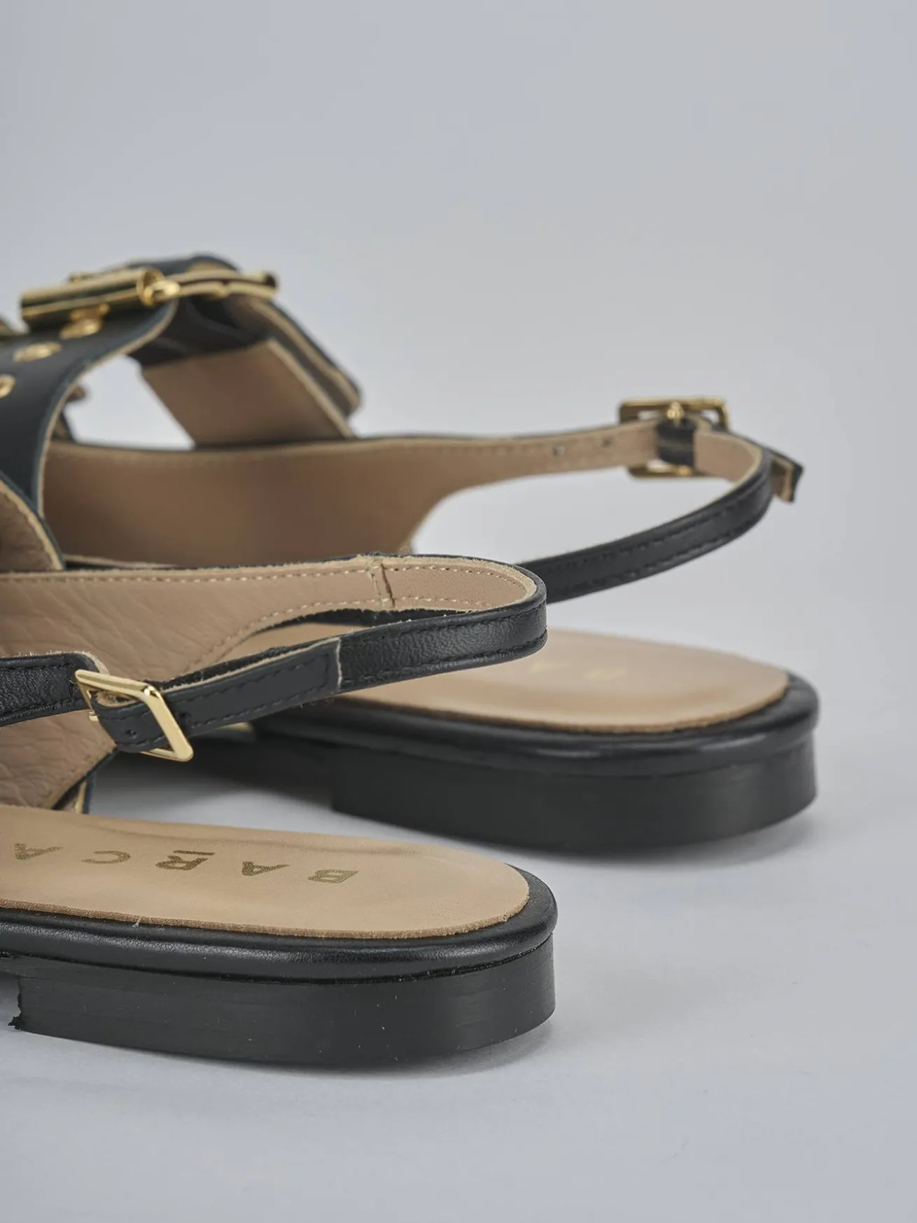 Ballerine tacco 1cm pelle nero