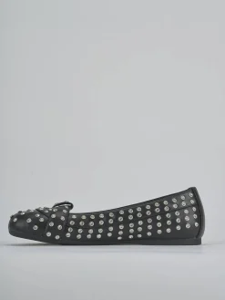 Ballerine tacco 1cm pelle nero