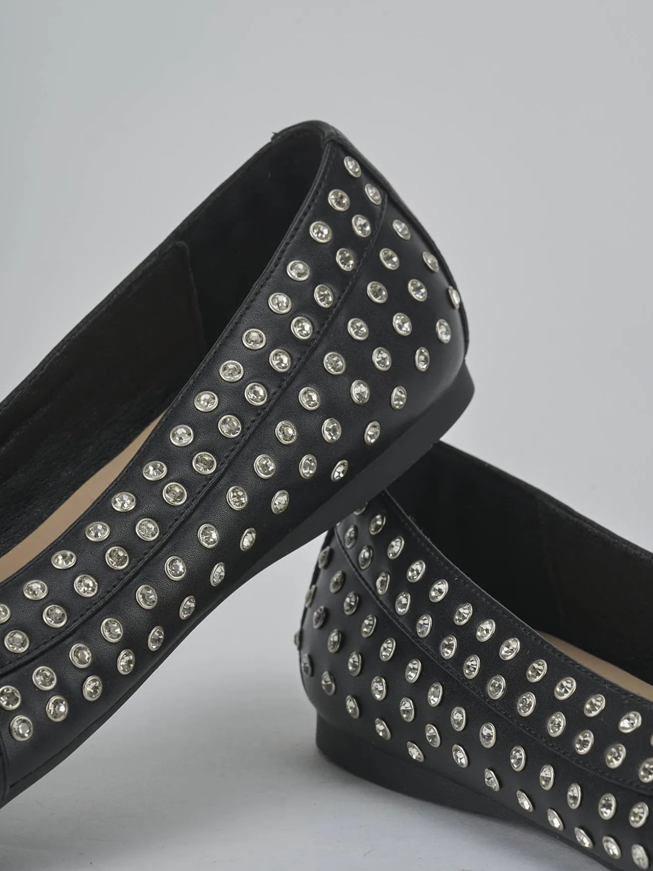 Ballerine tacco 1cm pelle nero