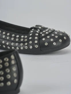 Ballerine tacco 1cm pelle nero