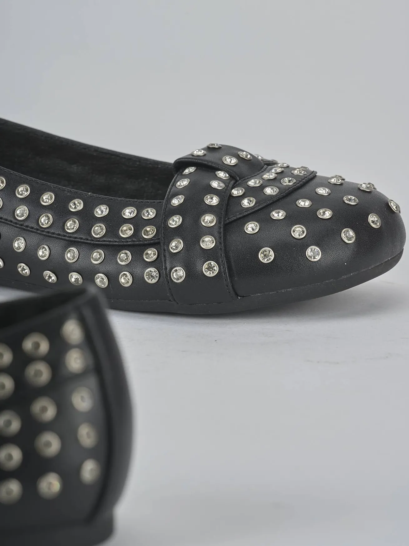 Ballerine tacco 1cm pelle nero