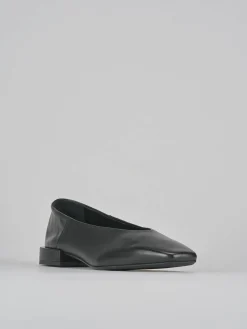 Ballerine tacco 2cm pelle nero