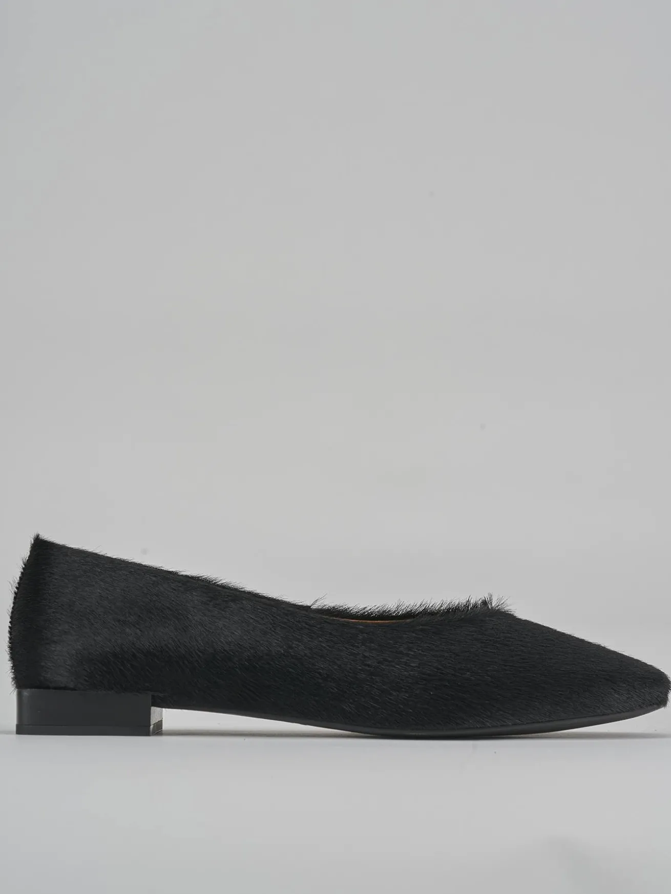 Ballerine tacco 1cm pelle nero