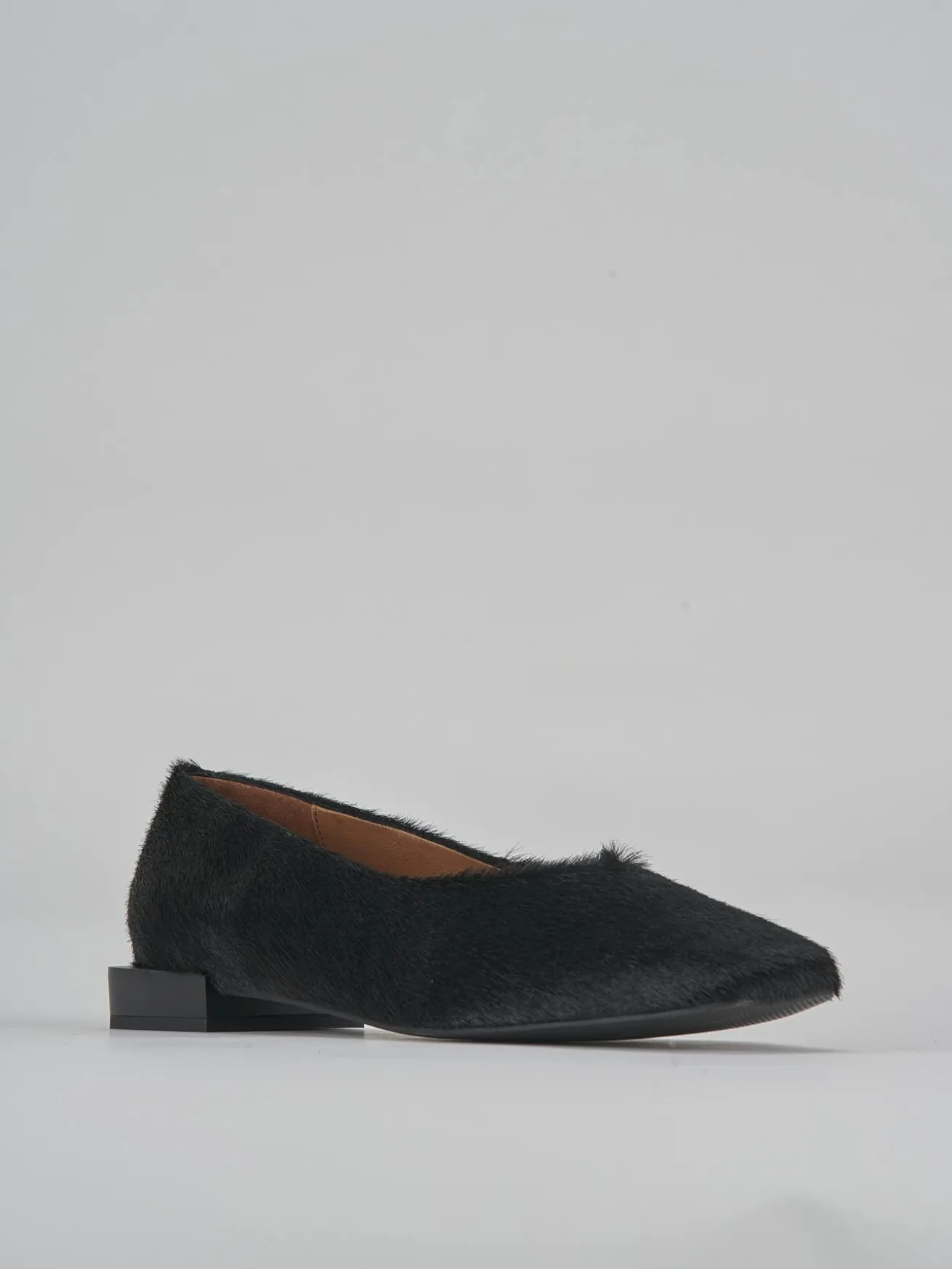 Ballerine tacco 1cm pelle nero