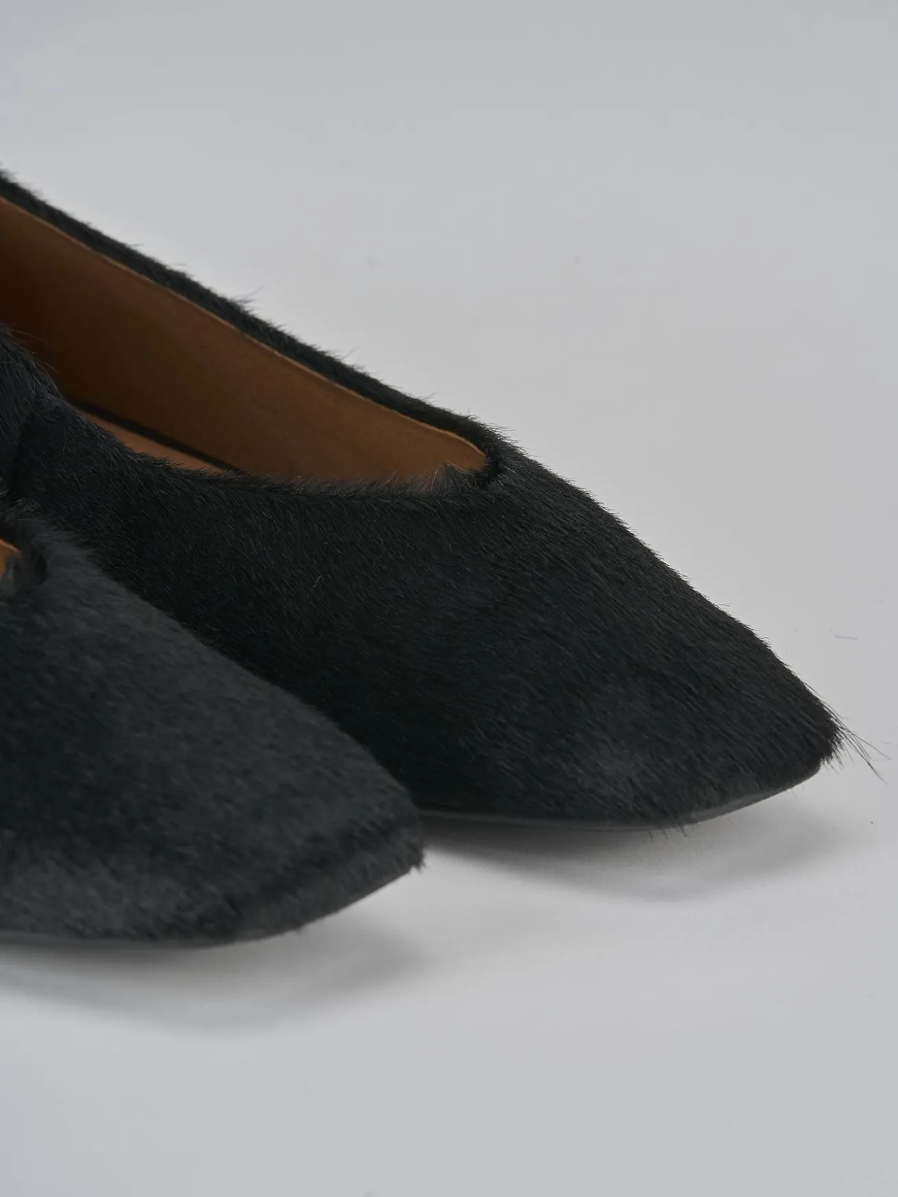 Ballerine tacco 1cm pelle nero