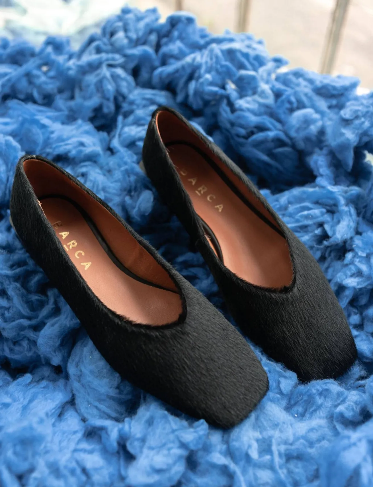 Ballerine tacco 1cm pelle nero