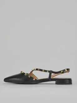 Ballerine tacco 1cm pelle nero