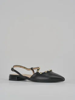 Ballerine tacco 1cm pelle nero