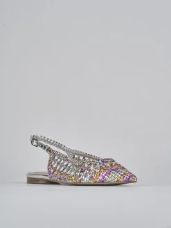 Ballerine tacco 1cm pelle multicolor