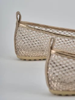 Ballerine tacco 1cm pelle beige