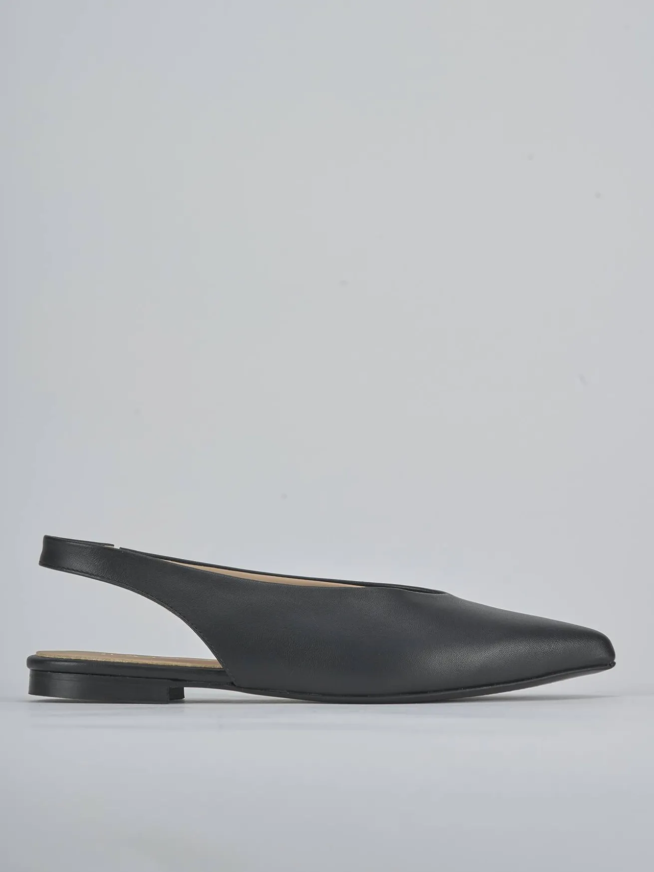 Ballerine tacco 1cm pelle nero