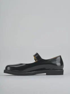 Ballerine tacco 3cm pelle nero