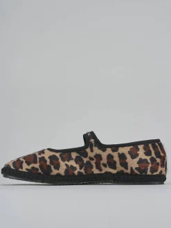 Ballerine tacco 1cm pelle multicolor