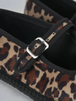 Ballerine tacco 1cm pelle multicolor