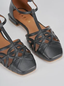 Ballerine tacco 1cm pelle nero