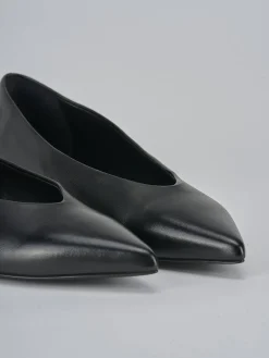 Ballerine tacco 2cm pelle nero
