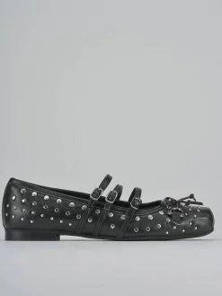 Ballerine tacco 1cm pelle nero