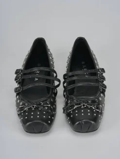 Ballerine tacco 1cm pelle nero